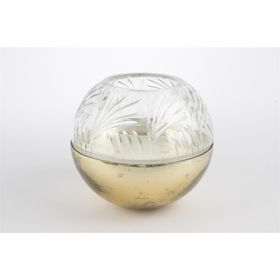 Mikasa Moor Bronz 18x16 cm Cam Kapaklı Mum