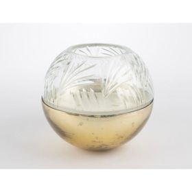 Mikasa Moor Bronz 18x16 cm Cam Kapaklı Mum