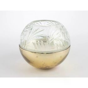 Mikasa Moor Bronz 18x16 cm Cam Kapaklı Mum
