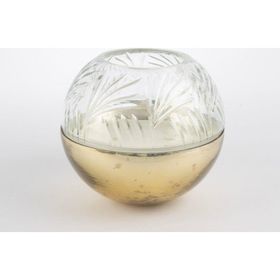 Mikasa Moor Bronz 18x16 cm Cam Kapaklı Mum