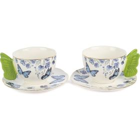 Mikasa Moor Butterfly Lovers Porselen 2'li Çay Fincan Seti