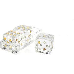 Mikasa Moor Clear Akrilik Dek 3lü 16x6x6cm Zar Seti