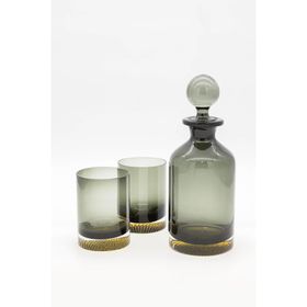 Mikasa Moor Füme Gold 3 Parça Viski Seti