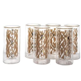 Mikasa Moor Gold Desenli 6lı Cam 70 ml Likör Bardağı