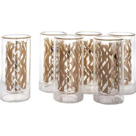 Mikasa Moor Gold Desenli 6lı Cam 70 ml Likör Bardağı