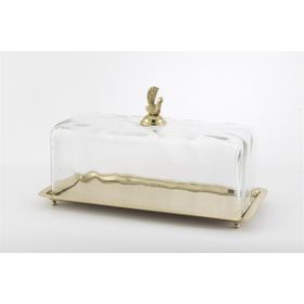 Mikasa Moor Gold Dik 35x17x20 cm Cam Kapaklı Sunumluk