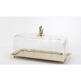 Mikasa Moor Gold Dik 35x17x20 cm Cam Kapaklı Sunumluk