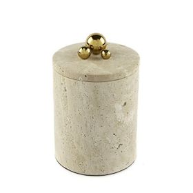 Mikasa Moor Gold Toplu Küçük Bej 10x10x15 cm Mermer Kavanoz