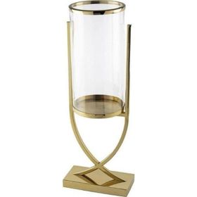 Mikasa Moor Gold X Ayaklı Metal Cam16x21x58 cm Mumluk
