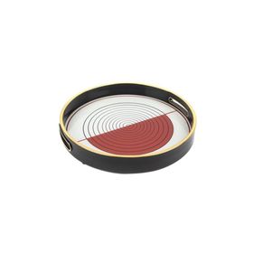 Mikasa Moor Kırmızı 30 cm Çizgili Tepsi