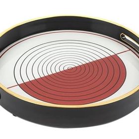 Mikasa Moor Kırmızı 30 cm Çizgili Tepsi
