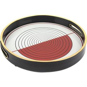 Mikasa Moor Kırmızı 30 cm Çizgili Tepsi