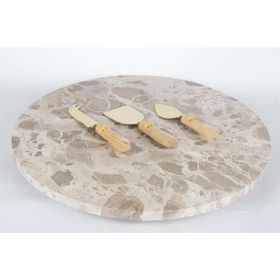 Mikasa Moor Krem Gold Mermer 41 cm Peynir Sunum Seti