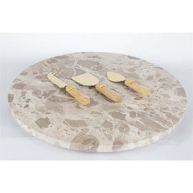 Mikasa Moor Krem Gold Mermer 41 cm Peynir Sunum Seti
