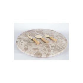 Mikasa Moor Krem Gold Mermer 41 cm Peynir Sunum Seti