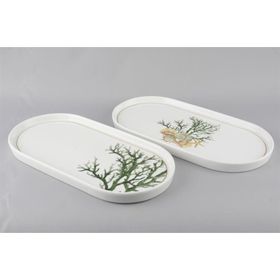 Mikasa Moor Marinet 2li Oval 32x16 cm Servis Tabağı Seti