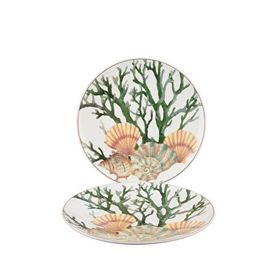 Mikasa Moor Marinet Desenli Porselen 2'li 27 cm Servis Tabağı Seti