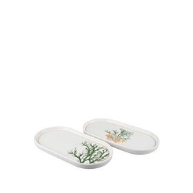 Mikasa Moor Marinet Porselen 2'li 32x16 cm Oval Servis Tabağı Seti