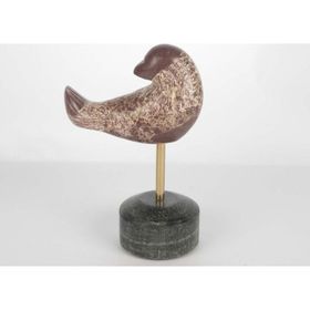 Mikasa Moor Mermer Metal Çubuk Kuş 14x22 cm Obje