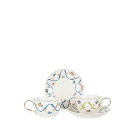 Mikasa Moor Romantic Charm Porselen 2 Kişilik Çay Fincan Seti