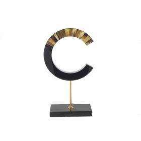 Mikasa Moor Siyah Gold 29x11x51 cm Harf Obje