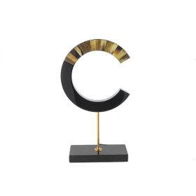Mikasa Moor Siyah Gold 29x11x51 cm Harf Obje