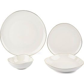 Mikasa Moor Triangular Gold 24 Parça 6 Kişilik Yemek Takımı