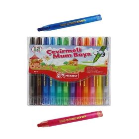 Mikro 12 Renk Çevirmeli Mum Boya