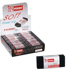 Mikro 2B-20 Soft Siyah Silgi