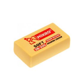 Mikro 2B 200 Sarı Soft Silgi