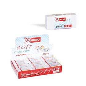 Mikro 2B-24 Soft Beyaz Silgi