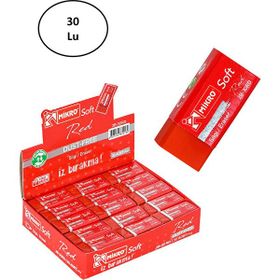 Mikro 2B-30RD 30'lu Kırmızı Soft Silgi