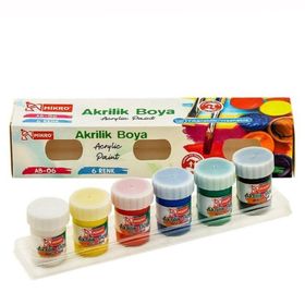 Mikro 6 Renk 15 ml Akrilik Boya