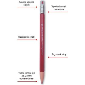 Mikro 618-48 Kırmızı 2 mm Versatil Kalem