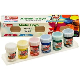 Mikro AB-06 6x15 ml Su Bazlı Akrilik Boya