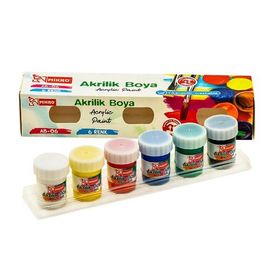 Mikro AB-06 6x15 ml Su Bazlı Akrilik Boya