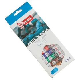 Mikro AB-09 12x9 ml Su Bazlı Akrilik Boya