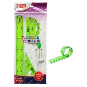 Mikro Fl-04 Flexible Esnek Cetvel 4'lü Çizim Seti