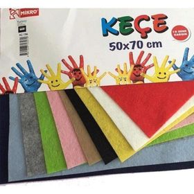 Mikro KÇ-106 50x70 cm 10'lu Keçeli Klem