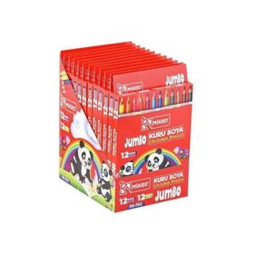 Mikro KR-1102 12 Renk Tam Boy Jumbo Kuru Boya