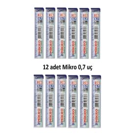 Mikro Min 0.7 2b Dereceli Cetvelli 12'li Kalem Ucu