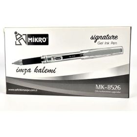 Mikro MK-8526 Jel Mürekkep 1 mm 12'li Paket İmza Kalemi