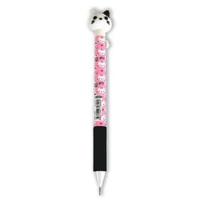 Mikro MP-522 Beyaz Kedi Başlıklı Pembe 0,7 mm Yandan Basmalı Versatil Kalem