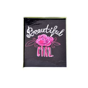 Mikro NT-206 Bloknot Çizgili Beatiful Girl Siyah A7 Defter