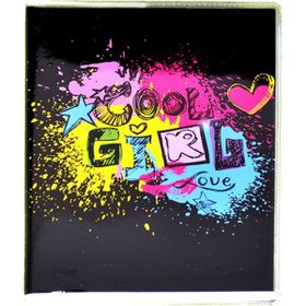 Mikro NT-206 Bloknot Çizgili Cool Girl Siyah A7 Defter