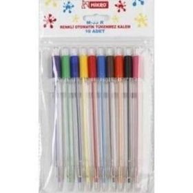 Mikro Otomatik Mekanizmalı 10Lu Tükenmez Kalem