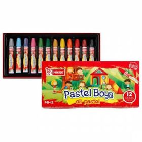 Mikro PB-12N Pastel Boya 12 Renk Kapaklı