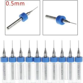 Mikro Profisher PCB Karbür CNC 0.5 mm 10'lu Tungsten 18 Shank Matkap Ucu