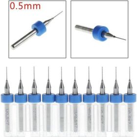 Mikro Profisher PCB Karbür CNC 0.5 mm 10'lu Tungsten 18 Shank Matkap Ucu