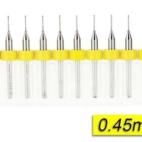 Mikro Profisher PCB Karbür CNC 0.5 mm 10'lu Tungsten 18 Shank Matkap Ucu